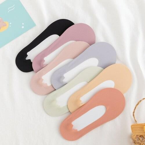 4 Pairs/Lot Kids Socks Summer Shallow Tops Invisible Socks Girl Candy No Trace Super Elastic Velvet Low Cut Short Boat Socks