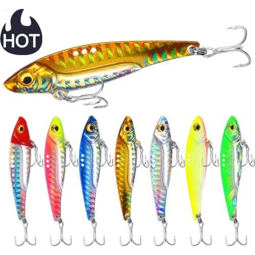1pcs Metal Vib Blade Lure Fishing Lures Spinner Bait 3D Eyes Sinking Vibration Baits Artificial Vibe for Bass Pike Fish Perch