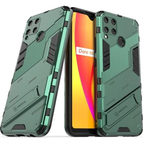 Realme C15 C 25 Premium Bumper Case Punk Cool Back Panel for OPPO Realme C25 Case Realmi C 15 Phone Cover 360 Protect Shockproof