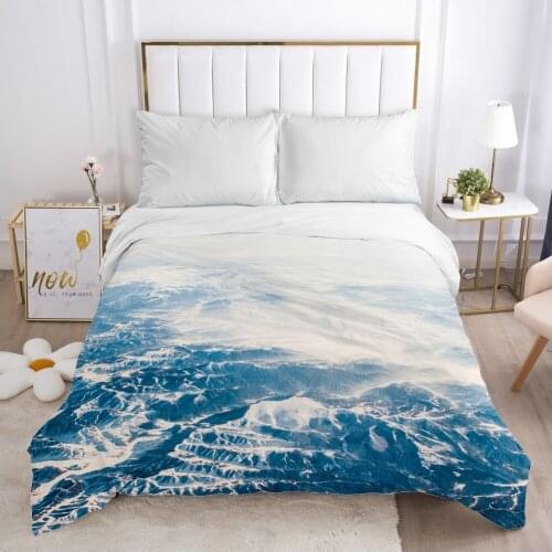Luxury Duvet cover Quilt/Blanket/Comfortable Case Single Double Queen King Bedding 140x200 240x220 240x260 nordic sea