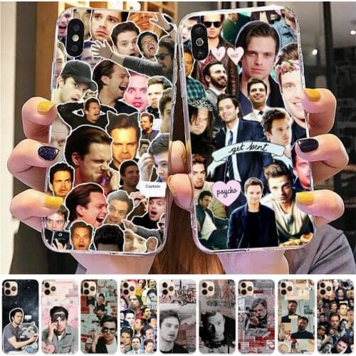 TOPLBPCS Sebastian Stan Collage Bucky Barnes Phone Case for iPhone 11 12 pro XS MAX 8 7 6 6S Plus X 5S SE 2020 XR case