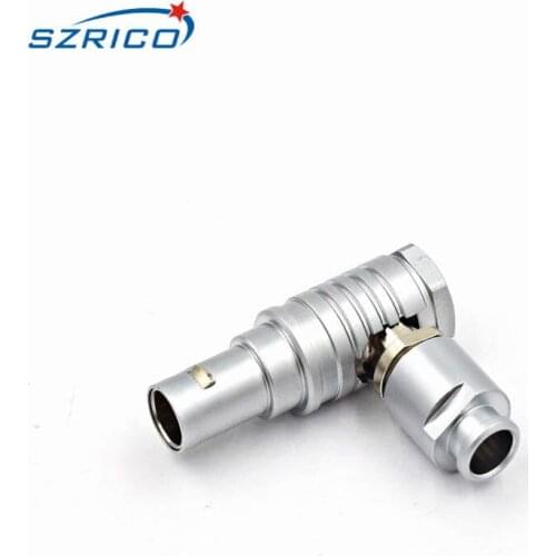 FHG Connector 2 3 4 5 6 7 8 10 14 16 Pin Right Angle Elbow Plug Electronic Wire Push Pull Quick Self-locking Connector