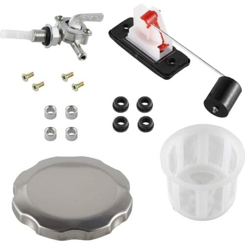 Universal 5/7 Gallon Generator Gas Secondary Fuel Tank Valve Chrome Cap Engine