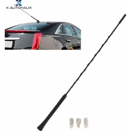 X AUTOHAUX 41cm Car Radio Antinoise Antenna Aerials Universal Flexble AM FM Radio Signal Antenna Aerial