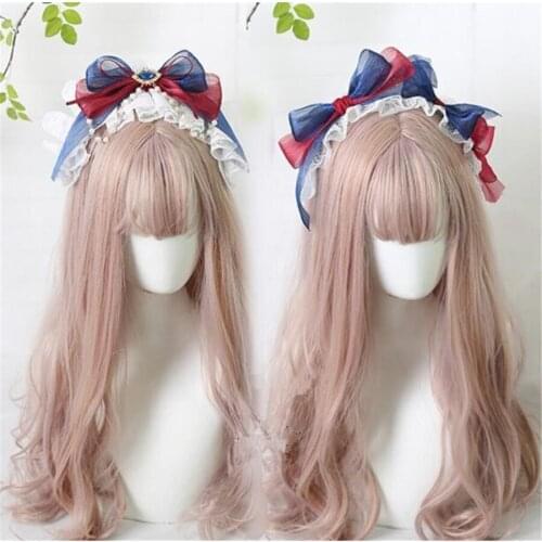 Lolita Cute Princess Bowknot Hair Clip Hairpin Girls KC Hair Hoop Cosplay Hair Accessories B1557
