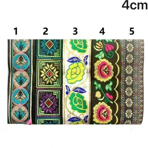 4cm ethnic style folk style nation style jacquard ribbon,jacquard webbing,garment ribbon,shoes ribbon,bag ribbon,QC0706C