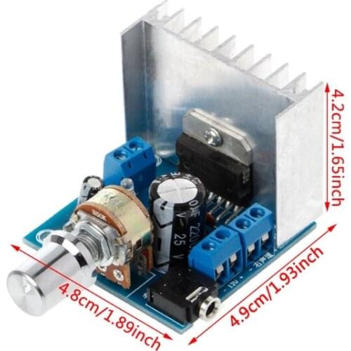 AC/DC 12V TDA7297 2x15W Digital Amplifier DIY Kit Dual-Channel Module K5DB
