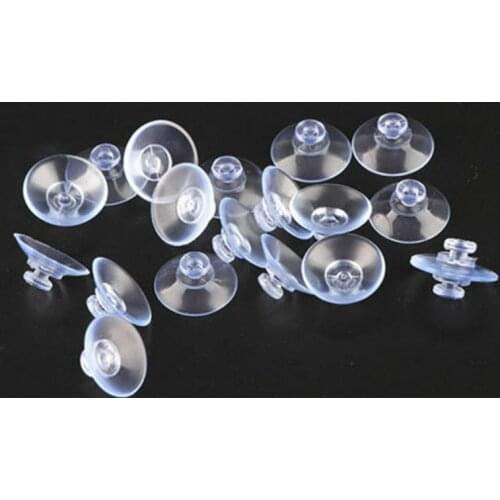 20pcs Clear25/30/35 mm Sucker Suction Cups Transparent plasitc Mushroom Head Suckers Cup