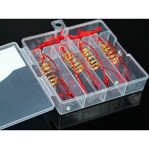 4Pcs/box Explosive Fishing Hooks With 6pcs Barbed Hook High-carbon Steel Fish Hook Bighead Carp Anti Hanging Fishing Accessories