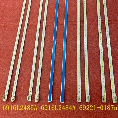 New 5set=10 LED backlight strip FOR LG 6922L-0187A 60UH770V 60UH7700 6916L2485A 6916L2484A 60 V16 ART3 2485 2484 R L type
