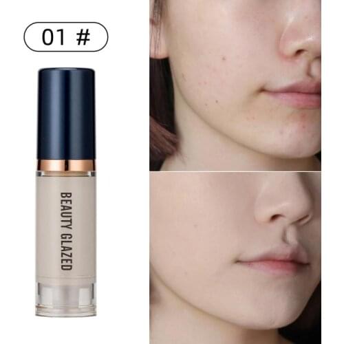 6ml Liquid Foundation Soft Matte Concealer Primer Base Contour Palette 6 Colors Natural Long-lasting Repairing Makeup TSLM1