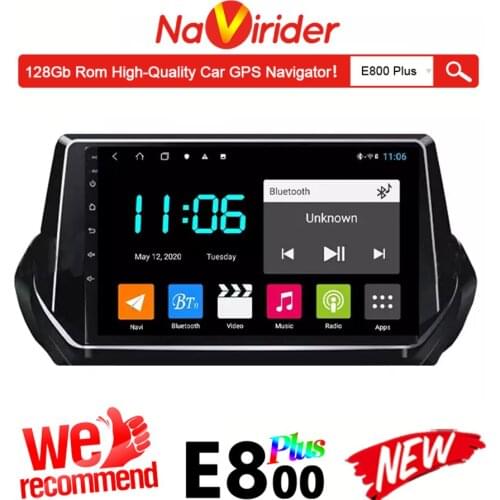 For Peugeot 2008 2019 Car Radio Stereo GPS Navigator 6GB Ram 128GB Rom Autoradio Android 10 Multimedia Player