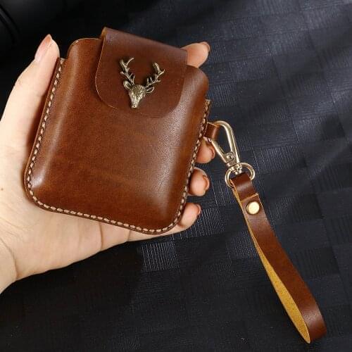 For Samsung Galaxy Z Flip Belt Clip Holster Case Cover for Galaxy Z Flip Genuine Leather Waist Bag Coque