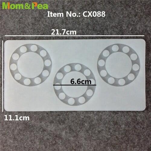 CX088 3-Circle Shaped Silicone Mold Chocolate Ornamental Fondant Mould Cake Decoration Tools