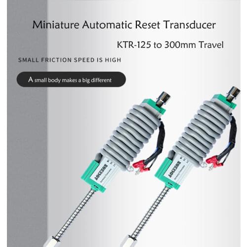 KTR 125-300mm Automatic Reset Travel Linear Displacement Sensor Electronic Ruler Miniature Spring Displacement Transducer