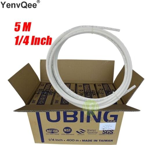 5M Water Filter Parts 1/4"OD CCK Tube/Pipe Quick Water Purifier RO Reverse Osmosis System