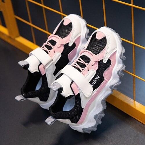 Children Mesh Sport Shoes New Breathable Casual Flats Shoes Boys Girls Outdoor Non-slip Running Shoes Lightweight Soft Sneakers