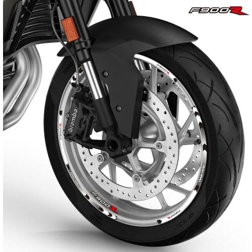 For BMW F900R f900r Motorcycle 12 X Thick Edge Outer Rim Sticker Moto Stripe Reflective Wheel protection Decals Stickers