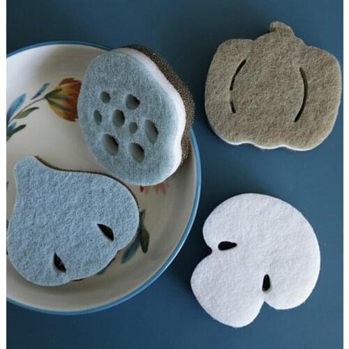 Dishwashing Sponge Kitchen Magic Clean Rub Pot Focal Stains Sponge Removing Kit Cleaning Brush Sponges