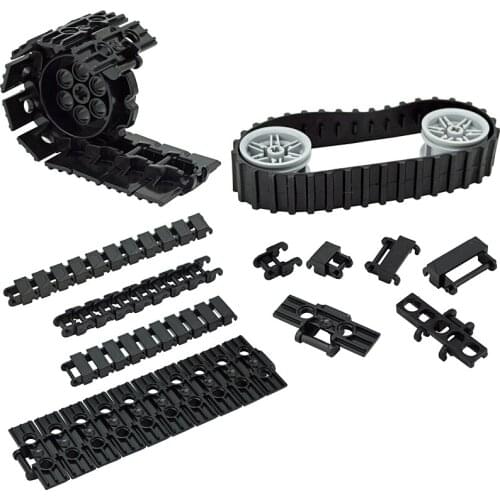 Building Blocks Creative Tank Chain Track Link Single Wide 1.5 Wide Double Wide Bricks 53992 88323 3873 3711 Track Tread MOC Toy