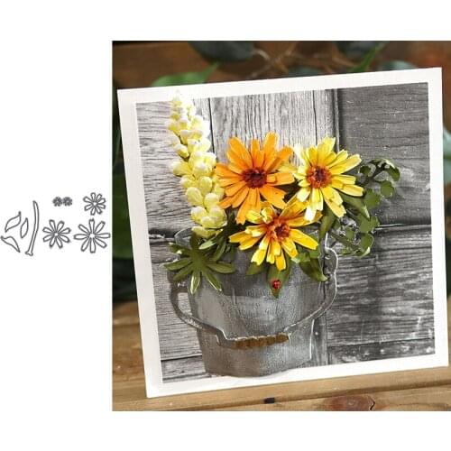 Garden Flower Calendula Metal Cutting Dies for Scrapbooking and Cards Making Paper Craft Dies New 2019