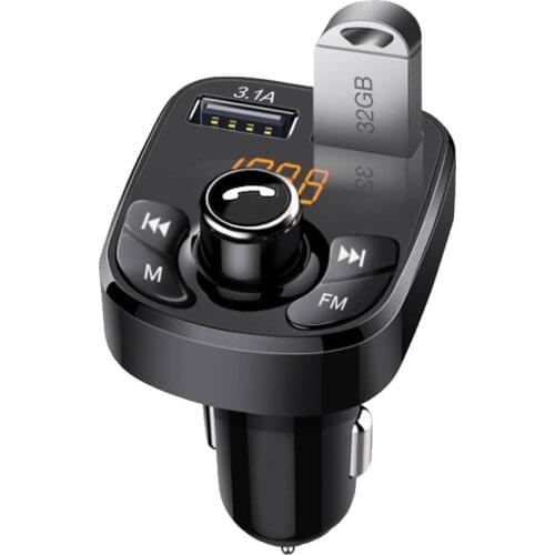 Multi-function car MP3 player FM Bluetooth receiver car music U disk supplies double USB car fast charge