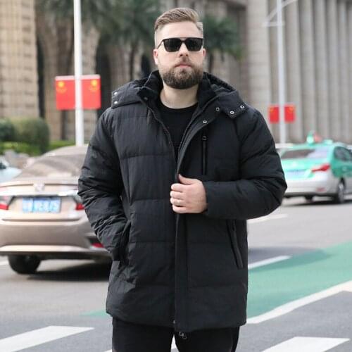 2019 New Winter Jacket Loose Mature Business Casual Jacket Mens Down Jacket Thick Coat Big Size Down Jacket 7XL 8XL 9XL 10XL