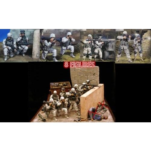 1:35 Resin Figure Model Kit Unassambled Unpainted X300 (8 figures)