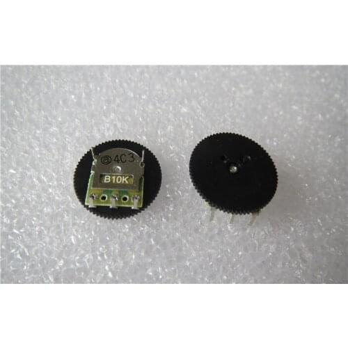 Original New 100% B10KX1 single 3pin DIP gear pull plate pulley potentiometer 18X1MM (SWITCH)