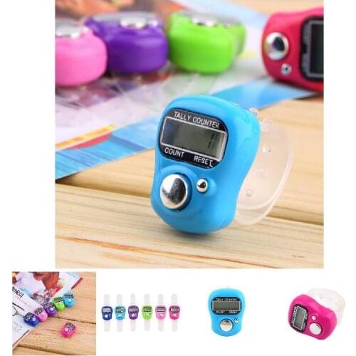 Plastic Compact Mini Stitch Marker And Row Finger Counter LCD Electronic Digital Tally Counter Random for Any Knitter RE