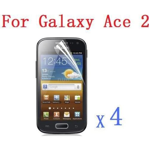 High Clear Screen Protector Protective Film Guard for Samsung Galaxy Ace 2 i8160 4 PCS/Lot