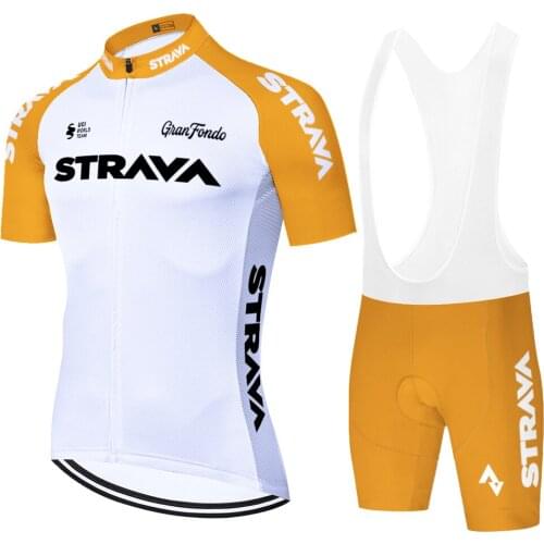 2021 Strava cycling jersey men quick dry short sleeve ropa bicicleta hombre Summer Bicycle culote ciclismo hombre gel 20D