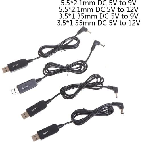USB power boost line DC 5V to 9V 12V Step UP Adapter Cable 3.5*1.35mm 5.5*2.1mm