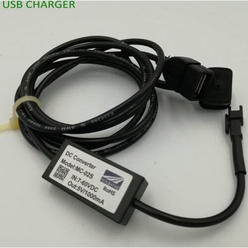 USB Mobile Charger DC Converter 7-60V DC to 5v DC Charging/Power Supply For Phone Connect Display/Controller Scooter Ebike PART