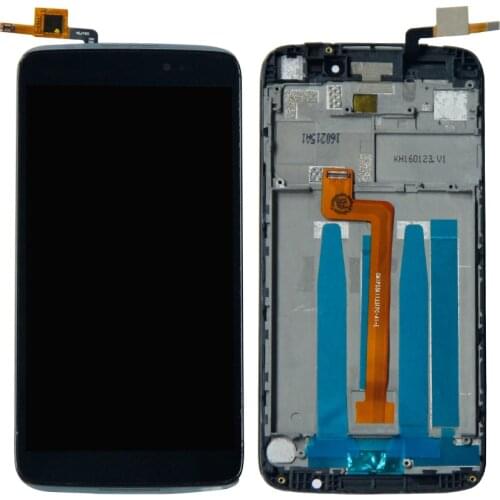 For 5.5"Alcatel One Touch Idol 3 OT6045 6045 6045K 6045Y Touch Screen Digitizer LCD Display Assembly With Frame Free Shipping
