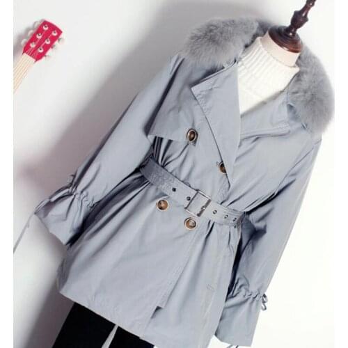 SEDUTMO Winter Remove Fur Collar Duck Down Jackets Women Oversize Parkas Autumn Fashion Slim Thick Warm Coat ED1391