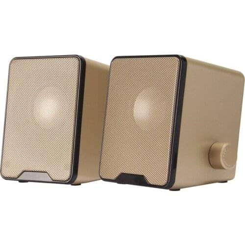 1 Pair Wired Computer Speakers USB AUX Bass Reinforcement PC Speaker for Laptop Desktop Phone 3W Audio Multimedia Loudspeaker