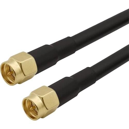 1Pcs RF Coaxial MR200 Cable SMA Male to SMA Male Plug Connector Pigtail 50 ohm Coax Antenna Extension Wire Length 1M-15Meters