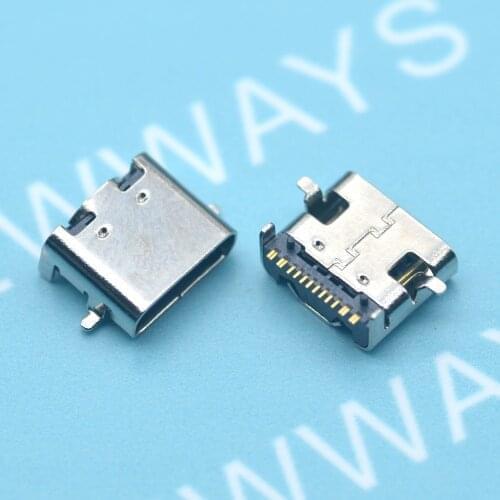 10Pcs/Lot Micro Usb Jack 3.1 Type-C 16Pin Smd And Dip Female Connector For Mobile Phone Charging Port Charging Socket