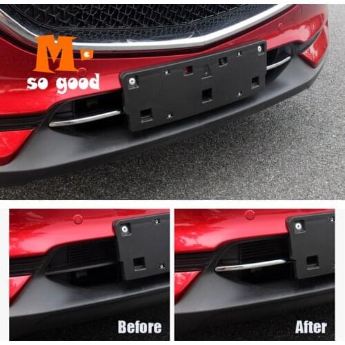 2017 2018 2019 For Mazda CX5 ABS Chrome High Quality Stainless Steel Plated Grill Strips Bumper Air-inlet Grille Trims Sticker