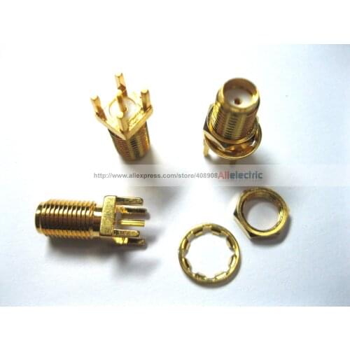 40pcs/lot x SMA RF Female Board Mount Coaxial Connector SL