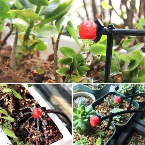 50Pcs/set Micro Flow Drip Irrigation Dripper Head 1/4 Inch Hose Micro dripper Garden Irrigation Misting