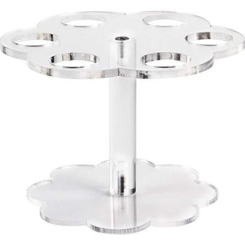 Acrylic Ice Cream Stand Cake Cone Stand Holder 6/16 Cones Wedding Buffet Display Free Kitchen,Dining & BarIce Cream Tools