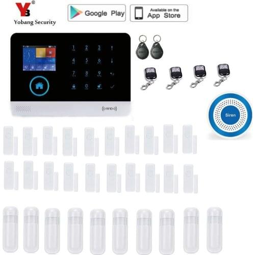 Yobang Security Wireless SMS Home wifi GSM Alarm system House intelligent auto Burglar Door Security Alarm Systems