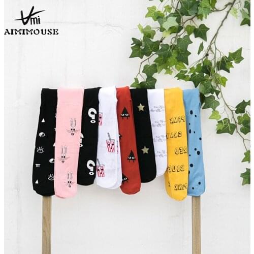 Children Socks Baby Long Socks Cartoon Fashion Printed Pantyhose Boys Girls Sock Velvet Dance Socks for Children Baby Socks 3-8T