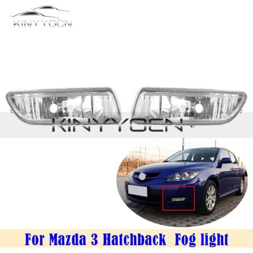 For Mazda 3 Hatchback 2.0L Front Bumper Fog Light Foglight Fog Lamp Foglamp Without Bulb