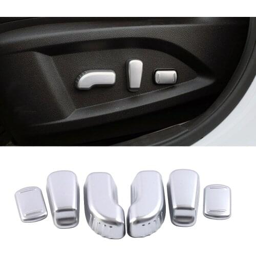 For Renault Koleos 2017-2020 Seat Adjust Switch Button Knob Trim Cover Interior Moulding Decoration Sticker For Samsung QM6