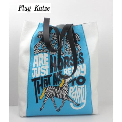 Flug Katze Shopping Bags