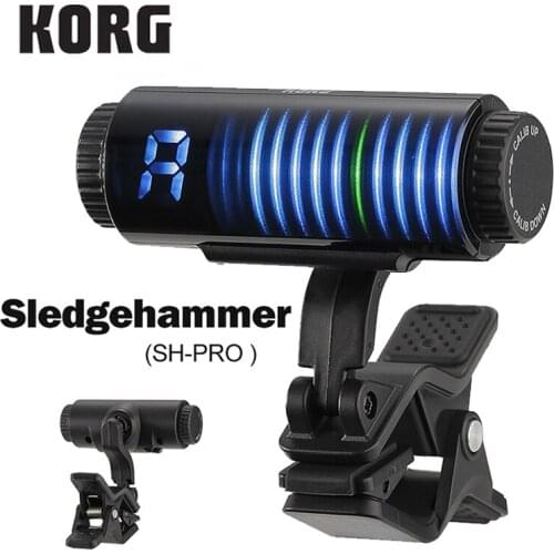 Korg SHPRO Sledgehammer Pro Clip-On Guitar Tuner High-Visibility 3D Visual Meter Display Ultra-precise Clip-On Tuner