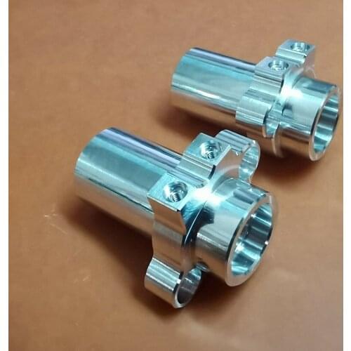 Racing CNC Aluminum Rear Hubs Silver 1 Pair For Axial 1/10 RBX10 ryft Aluminum alloy model car parts